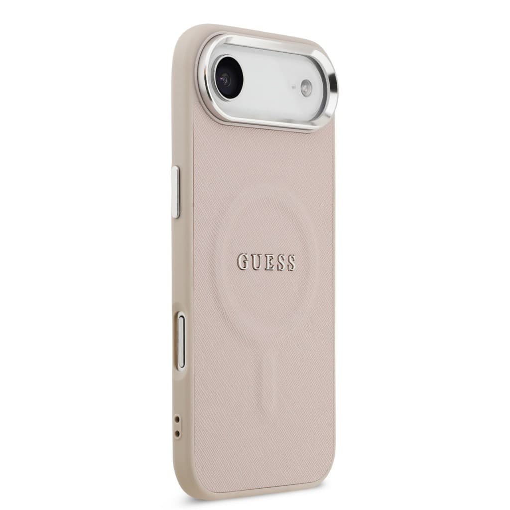 Zadní kryt Guess PU Saffiano MagSafe pro iPhone 17 Air Pink - náhled 4