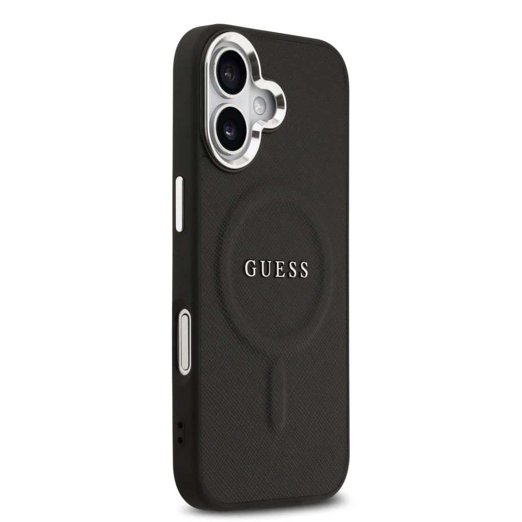 Zadní kryt Guess PU Saffiano MagSafe pro iPhone 17 Black - náhled 4