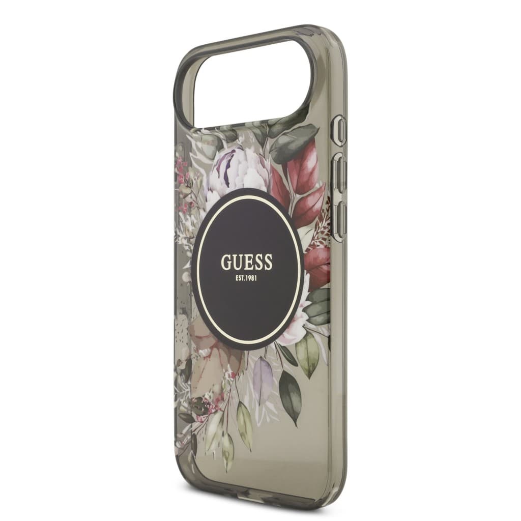 Zadní kryt Guess IML Flowers Strap MagSafe pro iPhone 17 Air Black - náhled 4