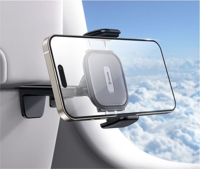 Univerzální stojan-držák Swissten na mobil s čelisťovým přichycením - náhled 4