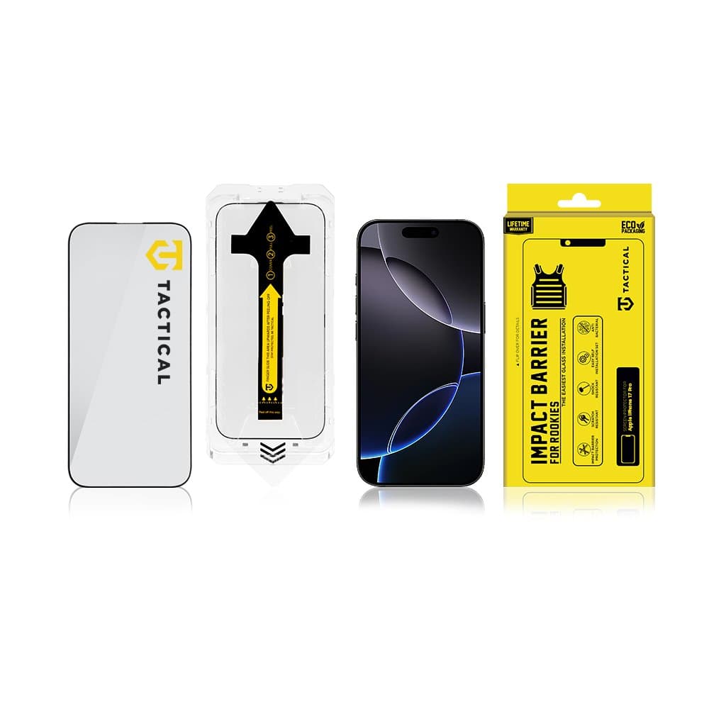 Tvrzené sklo Tactical Impact Barrier for Rookies pro Apple iPhone 17 Pro - náhled 4