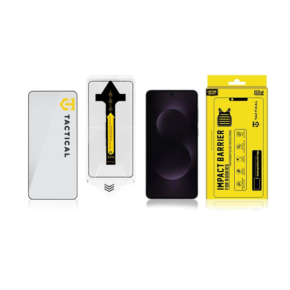 Tvrzené sklo Tactical Impact Barrier for Rookies pro Samsung Galaxy S25 Edge - náhled 4