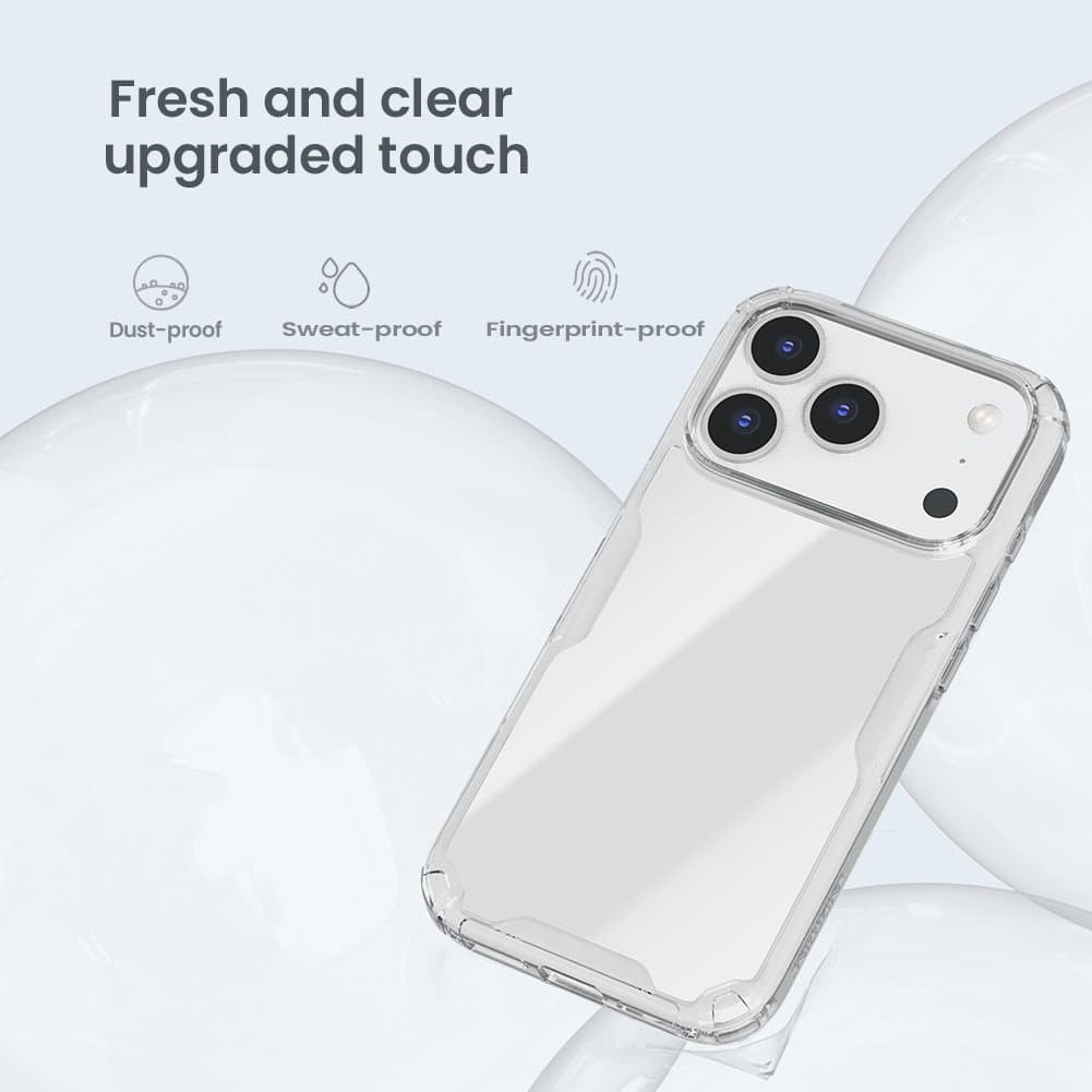 Zadní kryt Nillkin Nature TPU PRO pro Apple iPhone 17 Pro Transparent Black - náhled 4