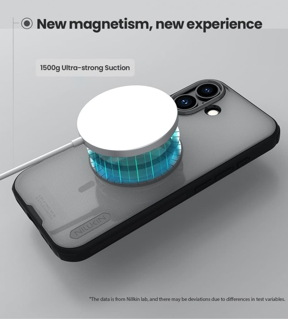 Zadní kryt Nillkin Super Frosted PRO Magnetic pro Apple iPhone 17 Transparent Black - náhled 4