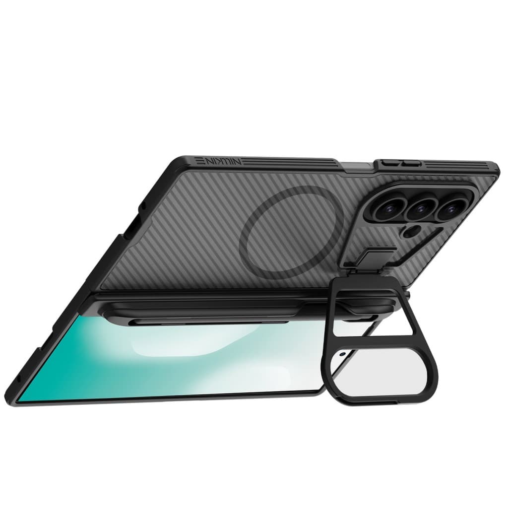Zadní kryt Nillkin CamShield Prop Magnetic Pen Slot pro Samsung Galaxy Z Fold 7 Transparent Black - náhled 4