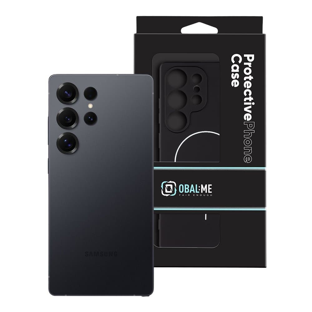 Zadní kryt OBAL:ME MagNetix Matte TPU pro Samsung Galaxy S25 Ultra Black - náhled 4