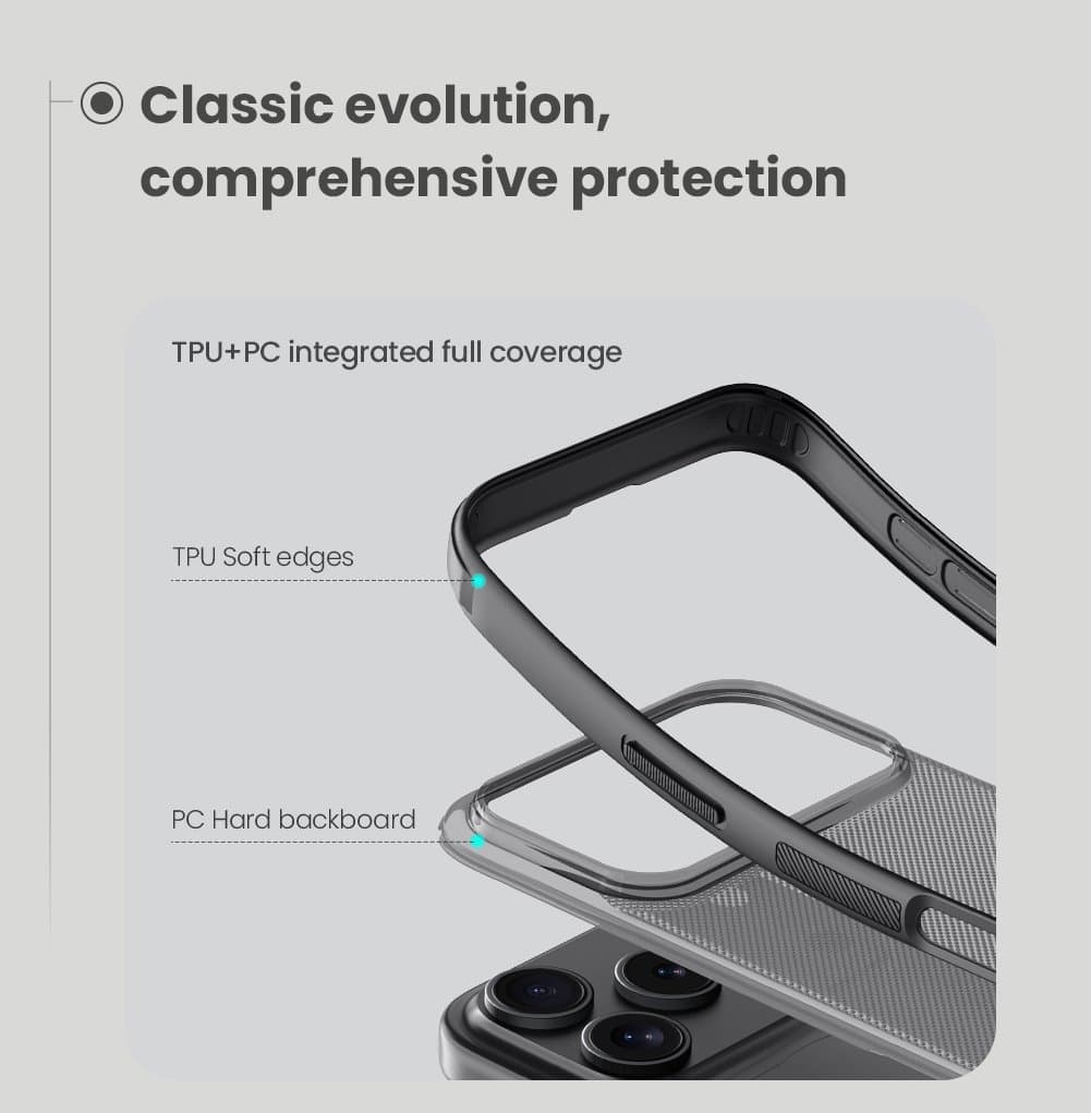 Zadní kryt Nillkin Super Frosted PRO pro Apple iPhone 17 Pro Transparent Black - náhled 4