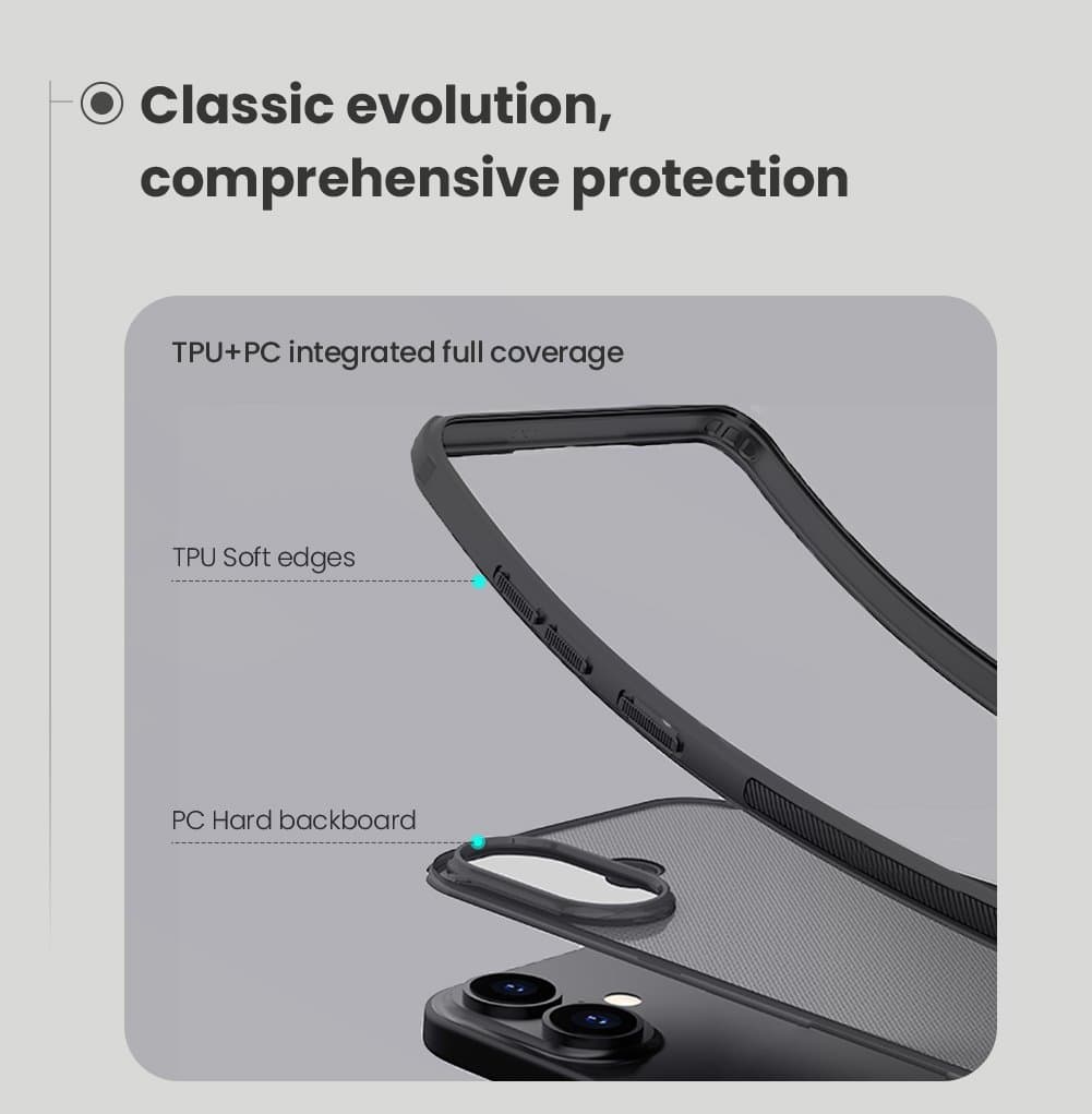 Zadní kryt Nillkin Super Frosted PRO pro Apple iPhone 17 Transparent Black - náhled 4