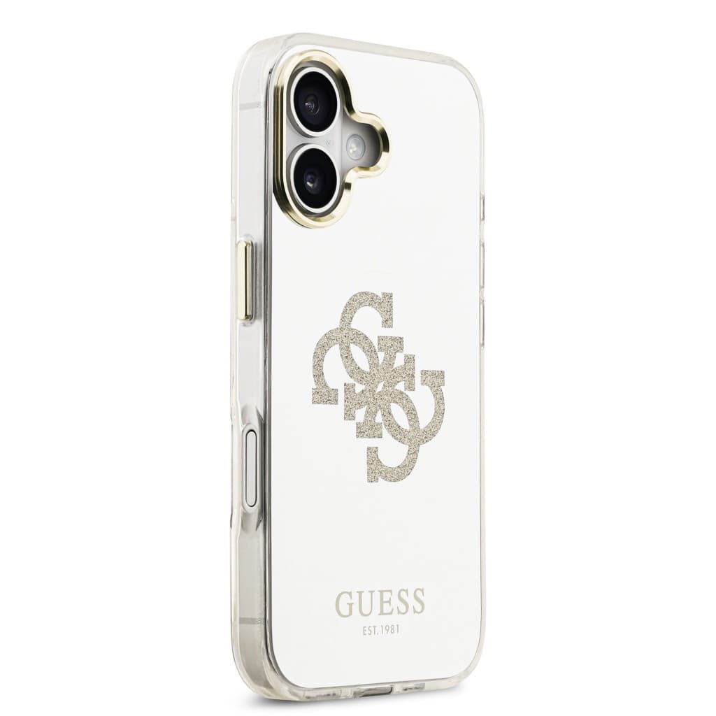Zadní kryt Guess PC/TPU Mirror 4G Glitter Logo MagSafe pro iPhone 17 Gold - náhled 4