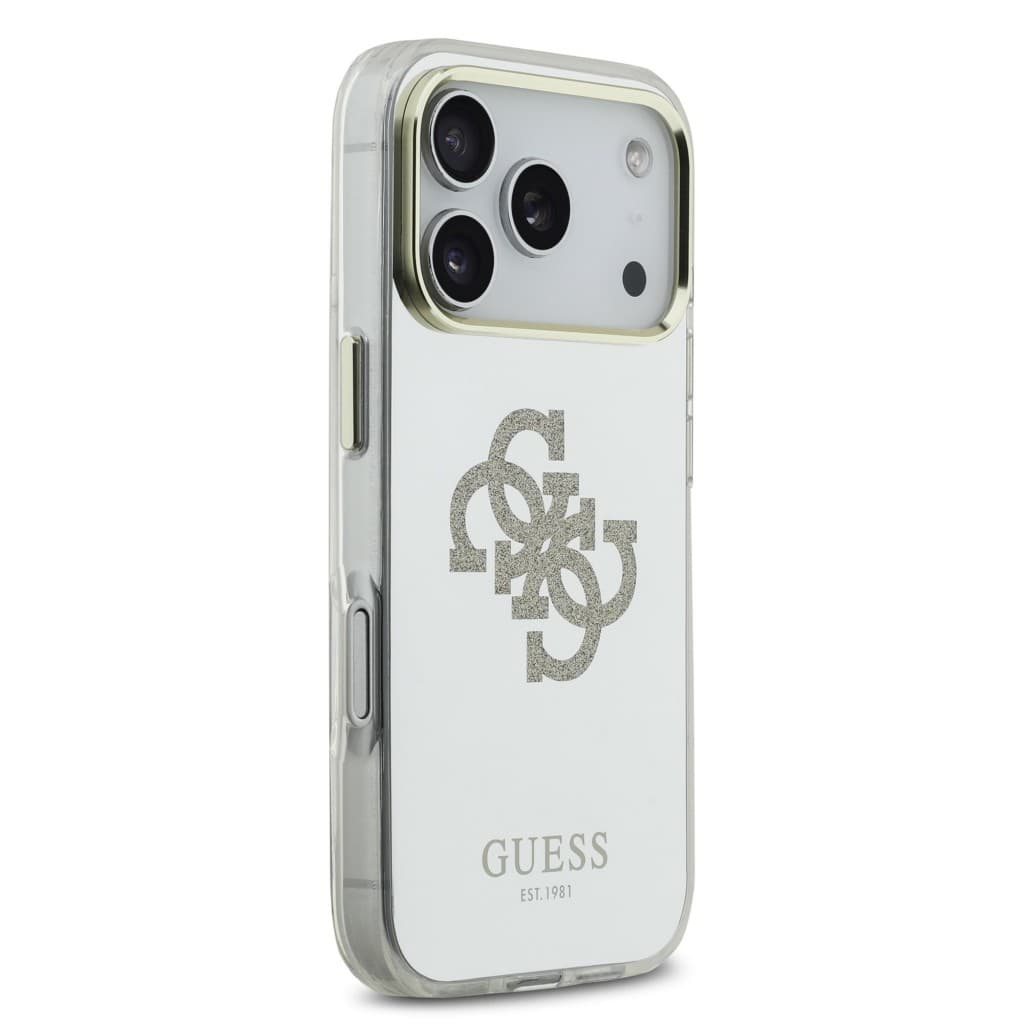 Zadní kryt Guess PC/TPU Mirror 4G Glitter Logo MagSafe pro iPhone 17 Pro Gold - náhled 4