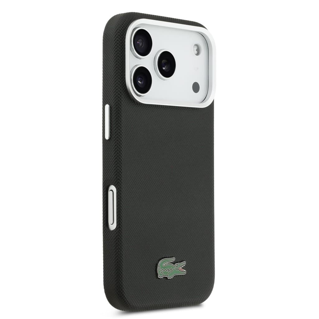 Zadní kryt Lacoste Iconic Petit Pique Metal Logo MagSafe pro iPhone 17 Pro Black - náhled 4