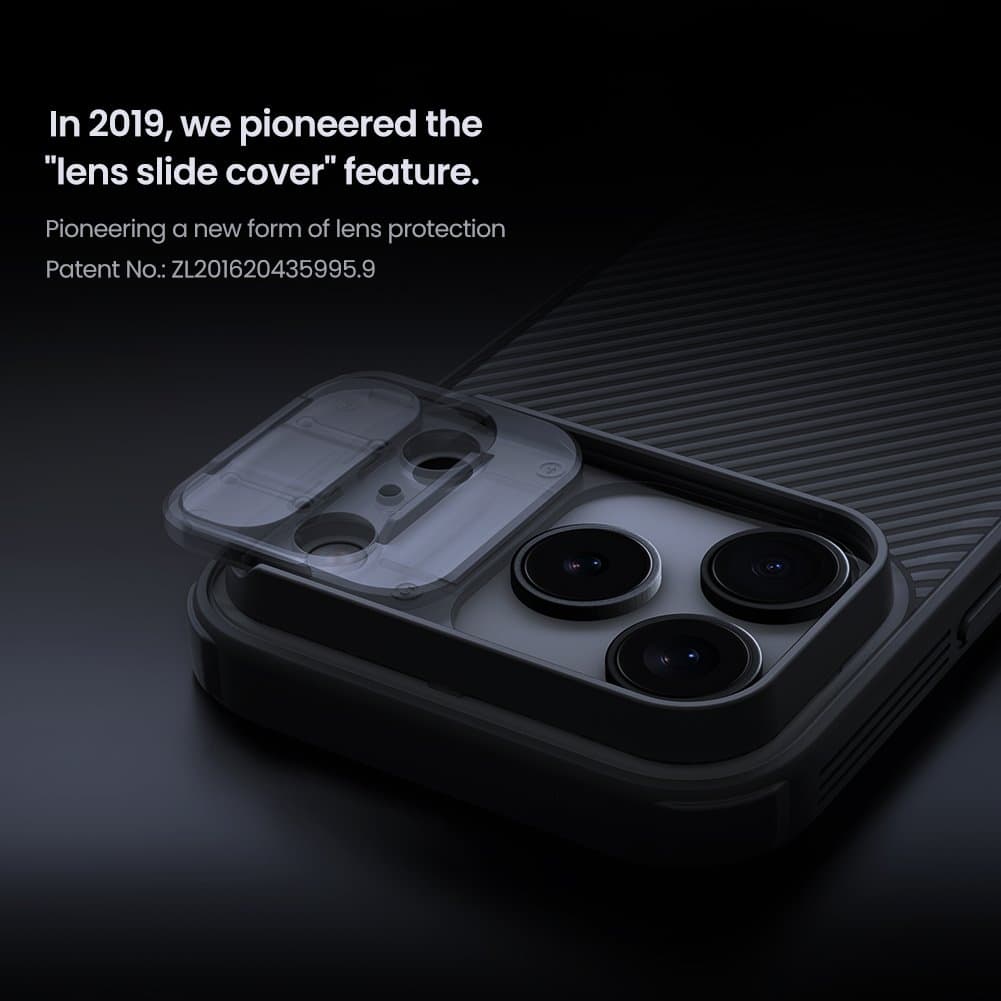 Zadní kryt Nillkin CamShield PRO pro Apple iPhone 17 Pro Transparent Black - náhled 4