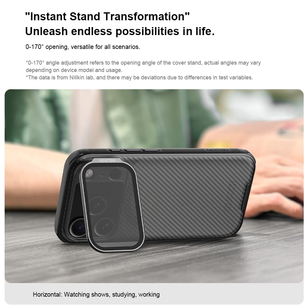 Zadní kryt Nillkin CamShield Prop pro Apple iPhone 17 Pro Transparent Black - náhled 4