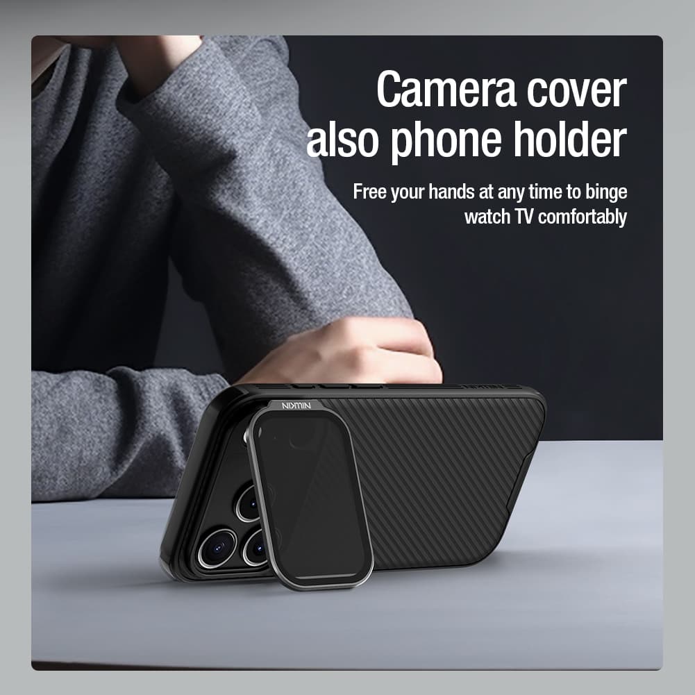Zadní kryt Nillkin CamShield Prop pro Apple iPhone 17 Pro Black - náhled 4