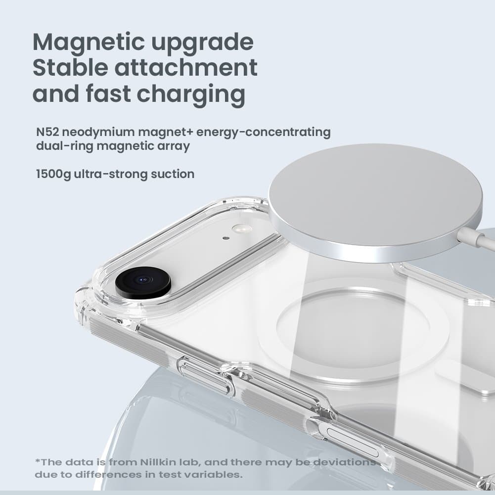 Zadní kryt Nillkin Nature TPU PRO Magnetic pro Apple iPhone Air Transparent Black - náhled 4