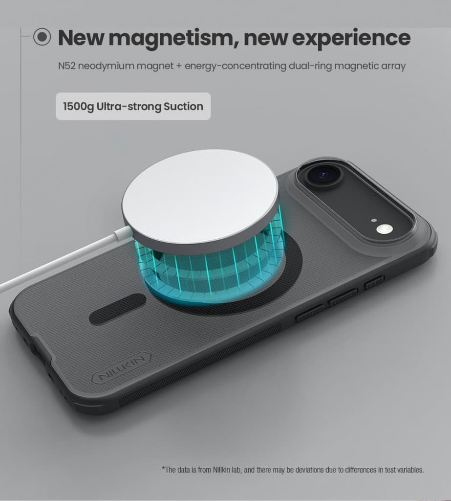 Zadní kryt Nillkin Super Frosted PRO Magnetic pro Apple iPhone Air Transparent Black - náhled 4