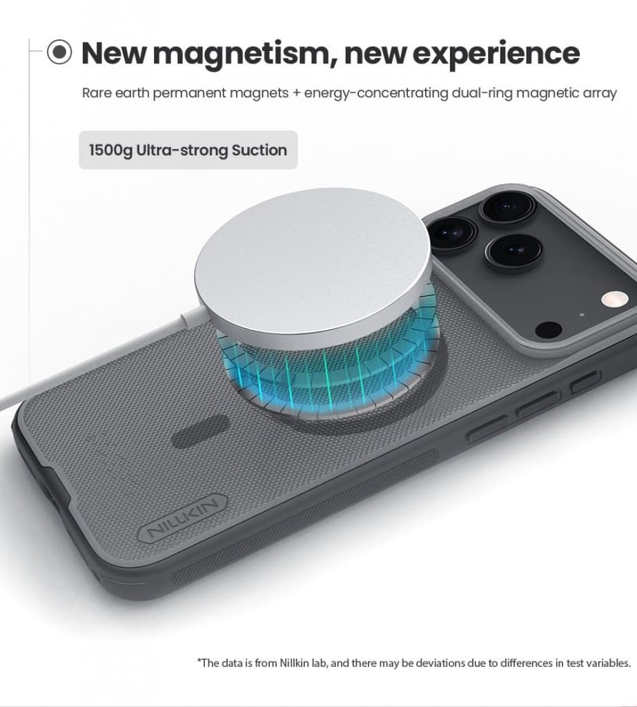 Zadní kryt Nillkin Super Frosted PRO Magnetic pro Apple iPhone 17 Pro Max Transparent Black - náhled 4