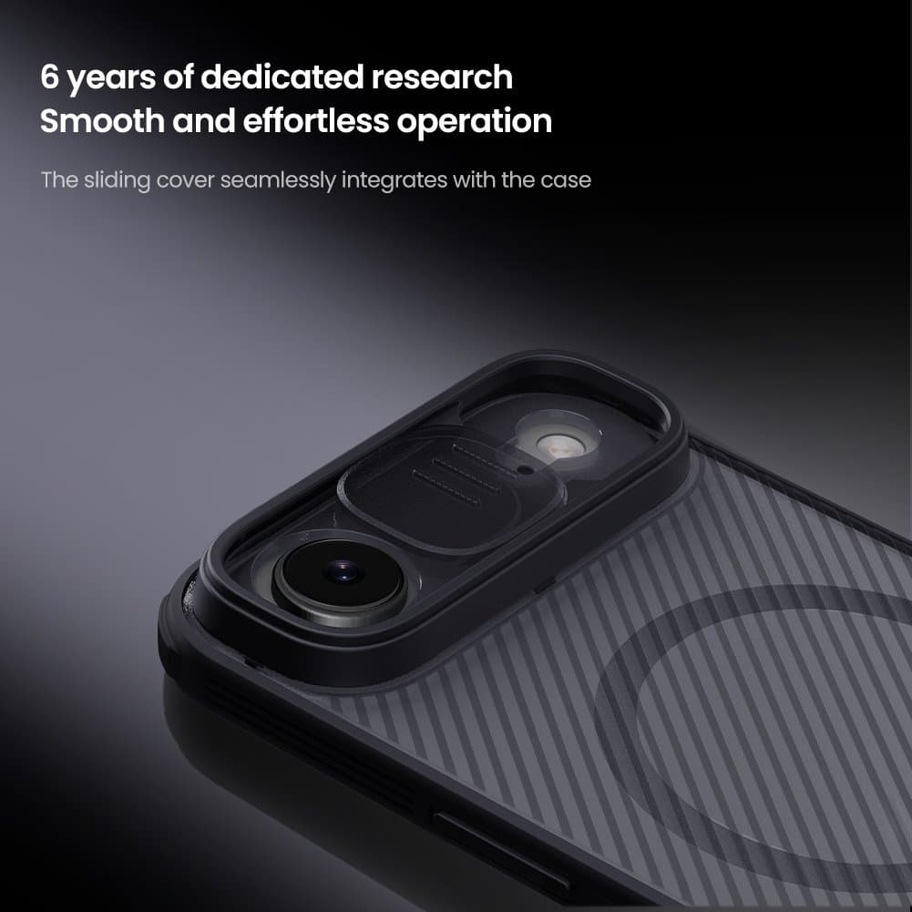 Zadní kryt Nillkin CamShield PRO Magnetic pro Apple iPhone Air Transparent Black - náhled 4
