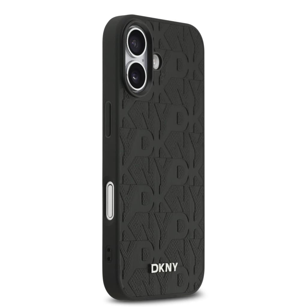 Zadní kryt DKNY PU Leather Grid Pattern Magsafe pro iPhone 17 Black - náhled 4