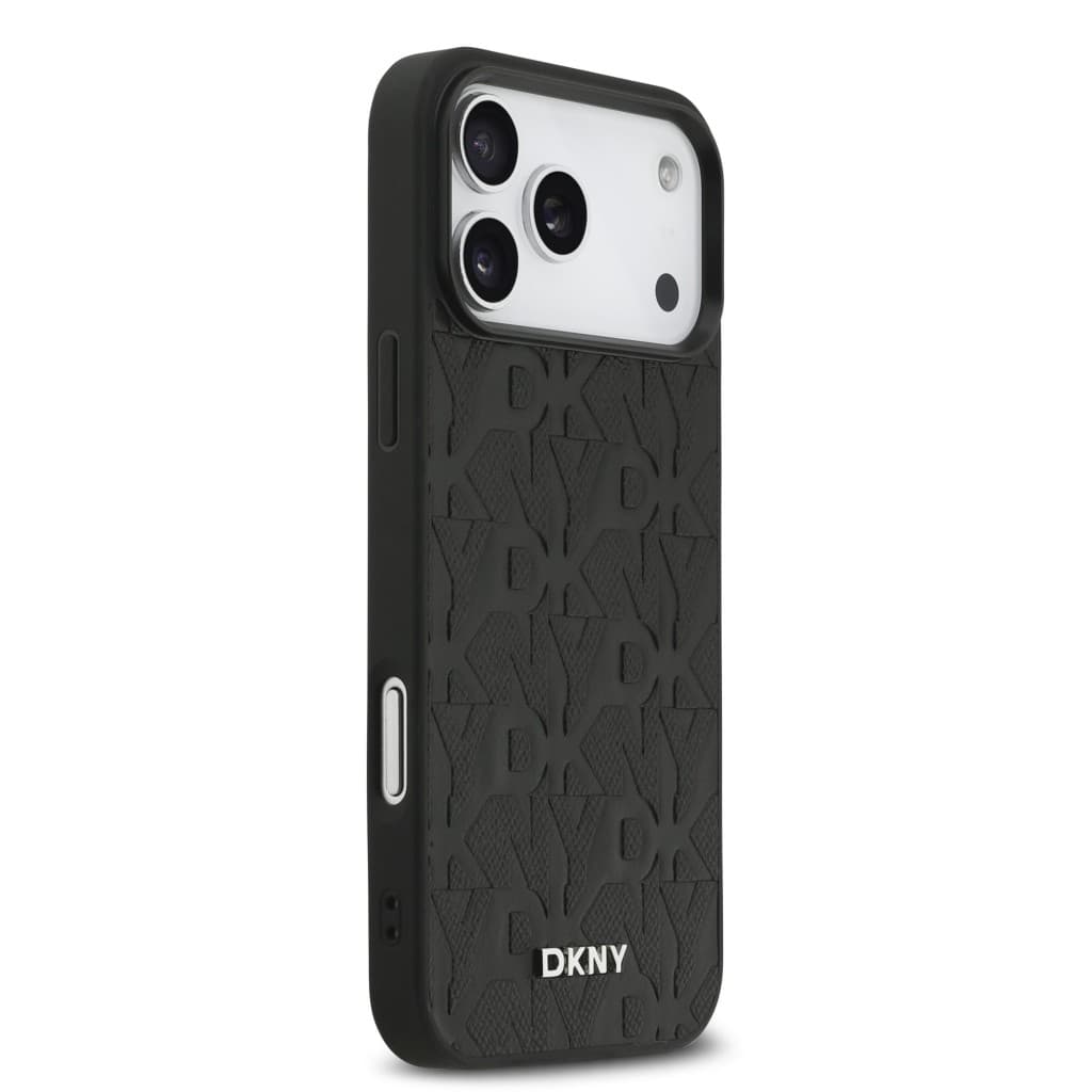 Zadní kryt DKNY PU Leather Grid Pattern Magsafe pro iPhone 17 Pro Max Black - náhled 4