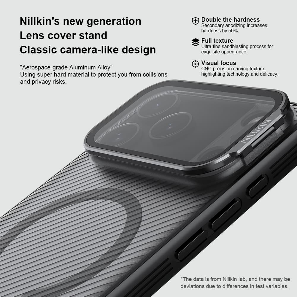 Zadní kryt Nillkin CamShield Prop Magnetic pro Apple iPhone 17 Pro Max Transparent Black - náhled 4