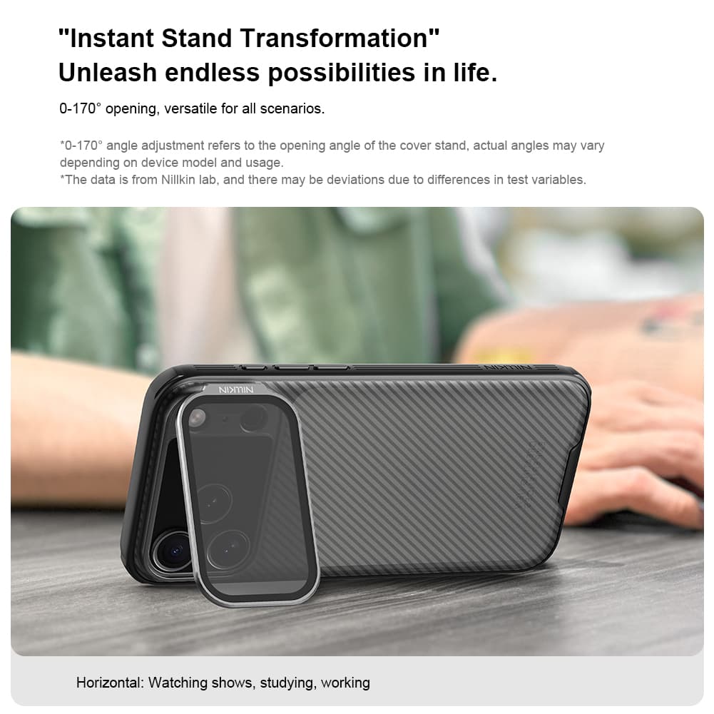 Zadní kryt Nillkin CamShield Prop pro Apple iPhone 17 Pro Max Transparent Black - náhled 4