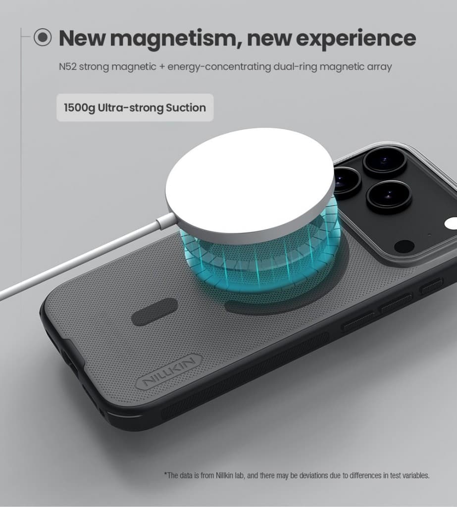 Zadní Kryt Nillkin Super Frosted PRO Magnetic pro Apple iPhone 17 Pro Transparent Black - náhled 4