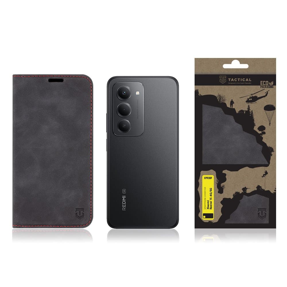 Knížkové pouzdro Tactical Xproof pro Xiaomi Redmi 15 Black Hawk - náhled 4