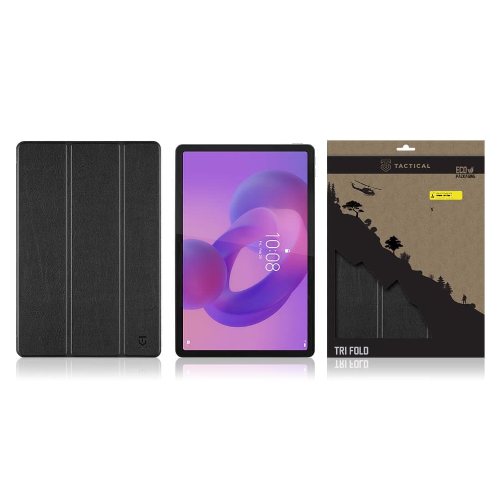 Pouzdro Tactical Book Tri Fold pro Lenovo Idea Tab 11 Black - náhled 4