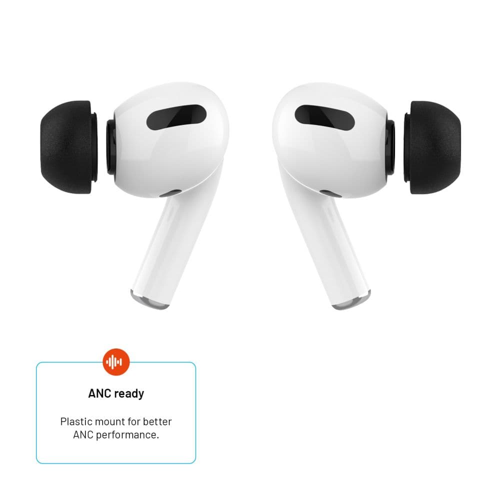 Špunty z paměťové pěny FIXED Plugs Pro pro Apple Airpods Pro/Pro 2, 2 sady, velikost M - náhled 4