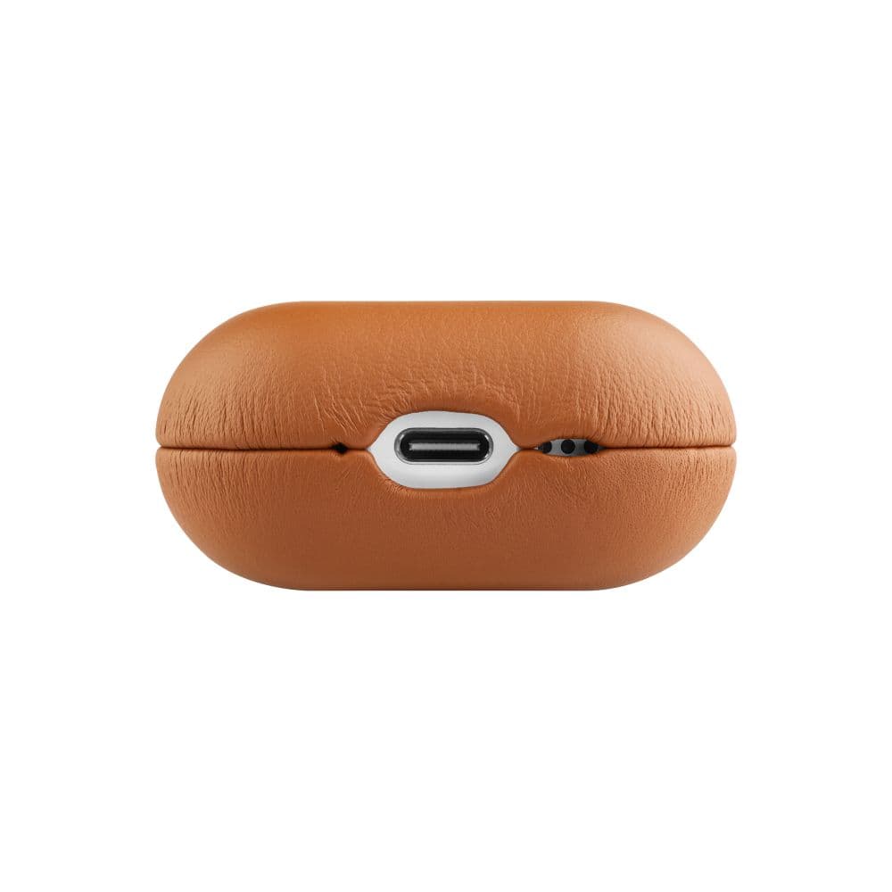 Kožené pouzdro FIXED PodsLeather pro Apple AirPods 4, hnědé - náhled 4