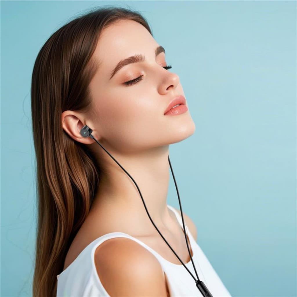 Drátová sluchátka iPeax USB-C černá - náhled 4