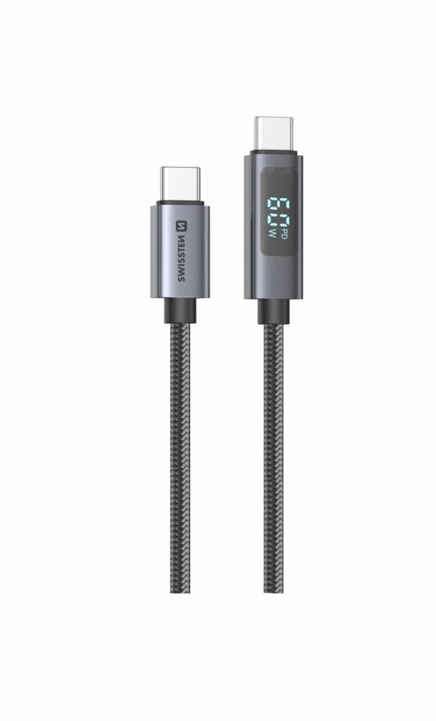 Datový kabel Swissten LCD USB-C - USB-C 1,5 m - náhled 3