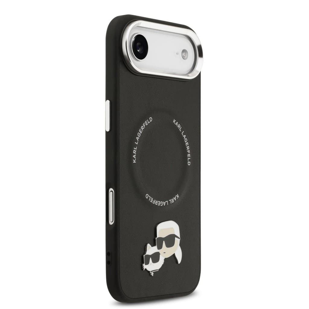 Zadní kryt Karl Lagerfeld PU Karl and Choupette Heads Pins MagSafe pro iPhone Air Black - náhled 4