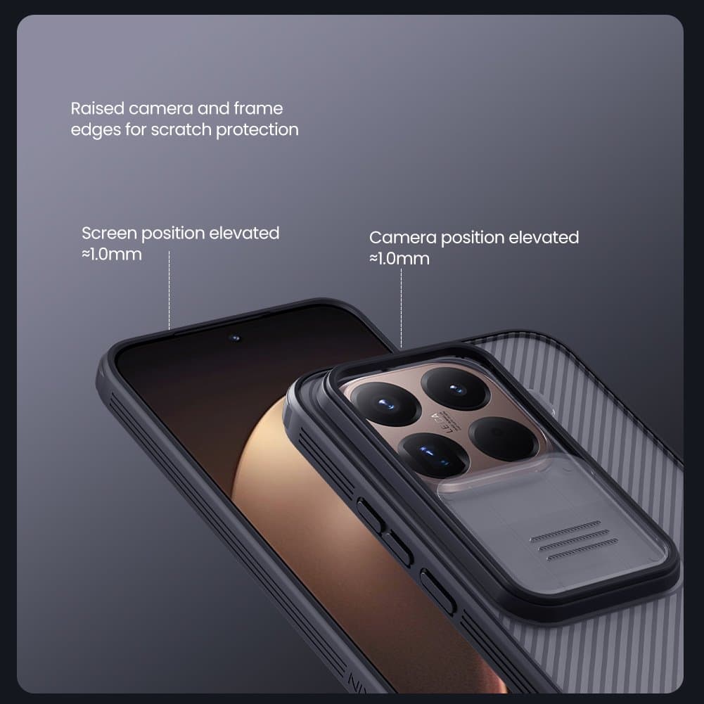 Zadní kryt Nillkin CamShield PRO pro Xiaomi 15T Pro Transparent Black - náhled 4