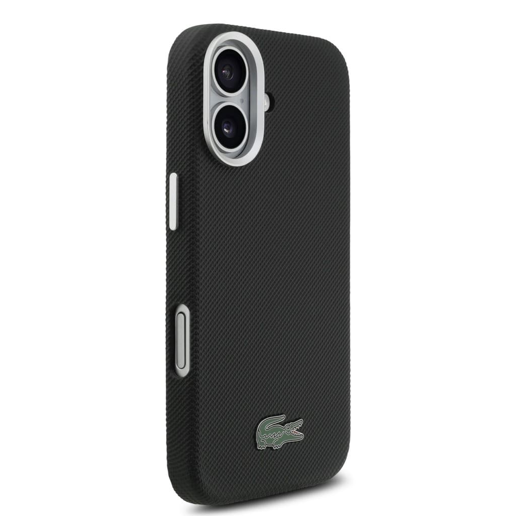 Zadní kryt Lacoste Iconic Petit Pique Metal Logo MagSafe pro iPhone 17 Black - náhled 4