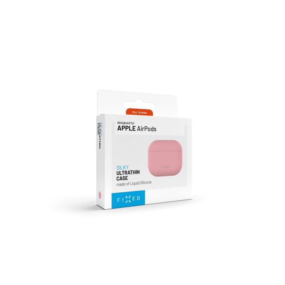 Ultratenké silikonové pouzdro FIXED Silky pro Apple AirPods Pro 3, růžové - náhled 4