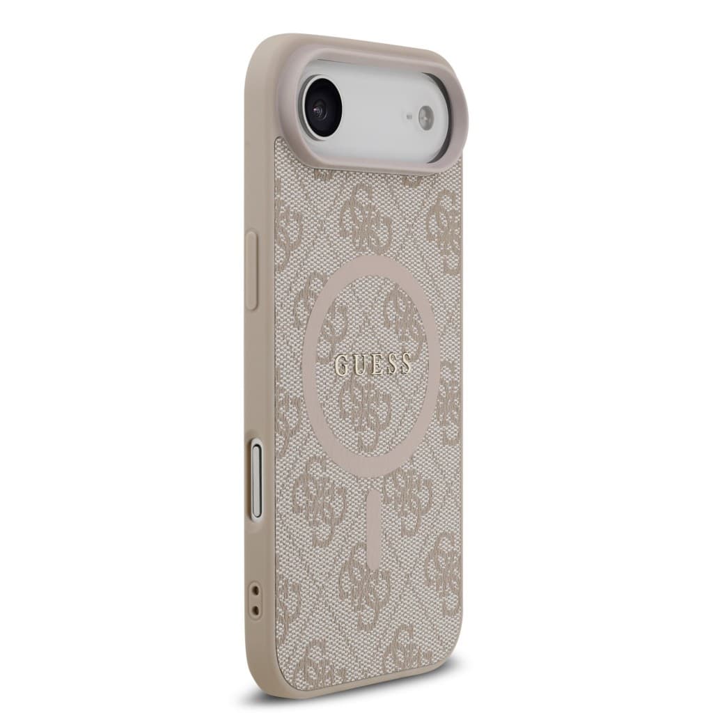 Zadní kryt Guess PU Leather 4G Colored Ring MagSafe pro iPhone Air Pink - náhled 4