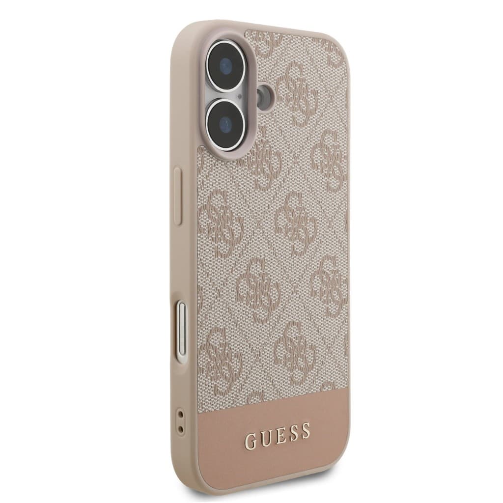 Zadní kryt Guess PU 4G Stripe pro iPhone 17 Pink - náhled 4