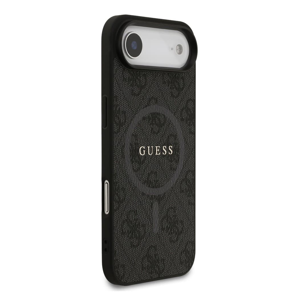 Zadní kryt Guess PU Leather 4G Colored Ring MagSafe pro iPhone Air Black - náhled 4