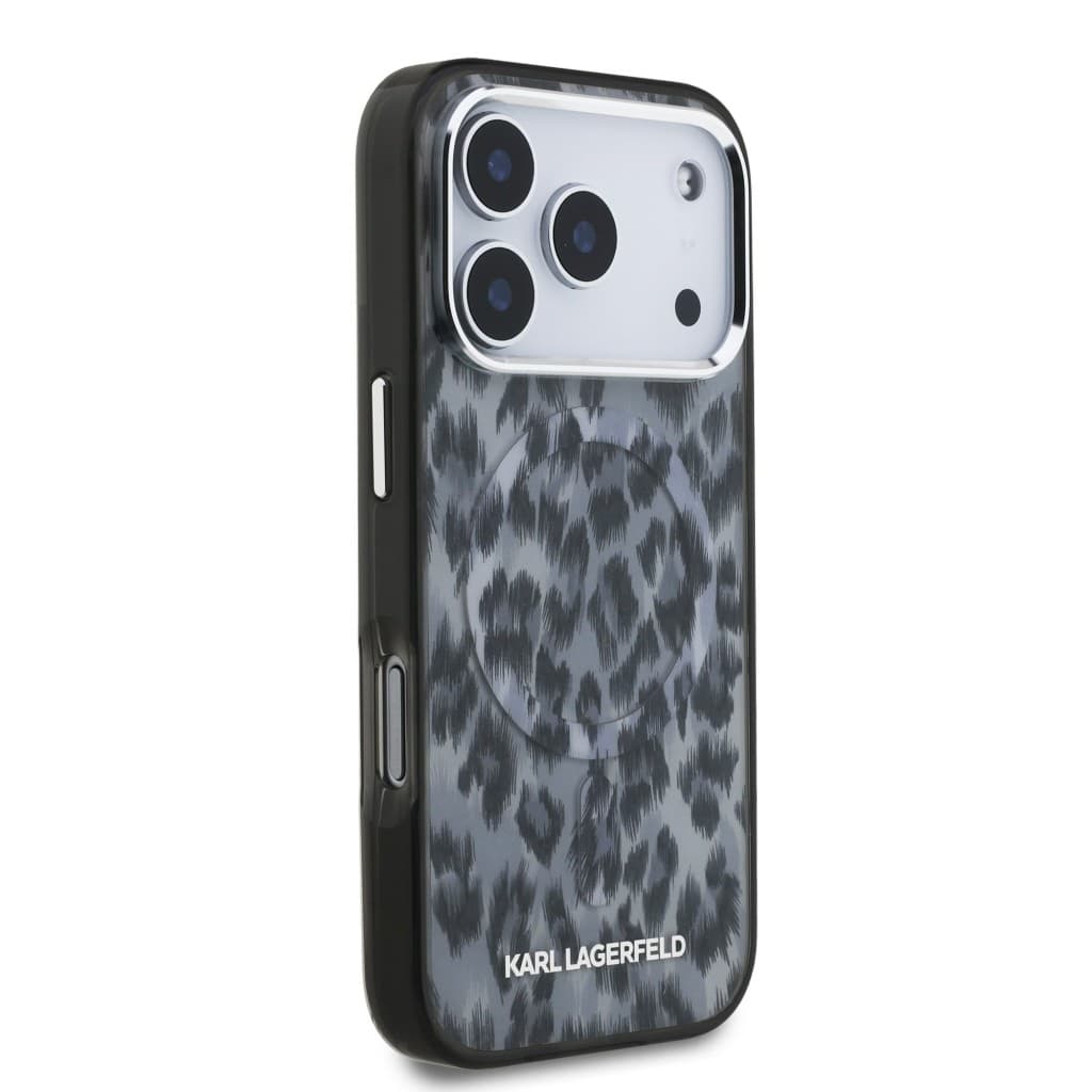 Zadní kryt Karl Lagerfeld IML Leopard MagSafe pro iPhone 17 Pro Grey - náhled 4