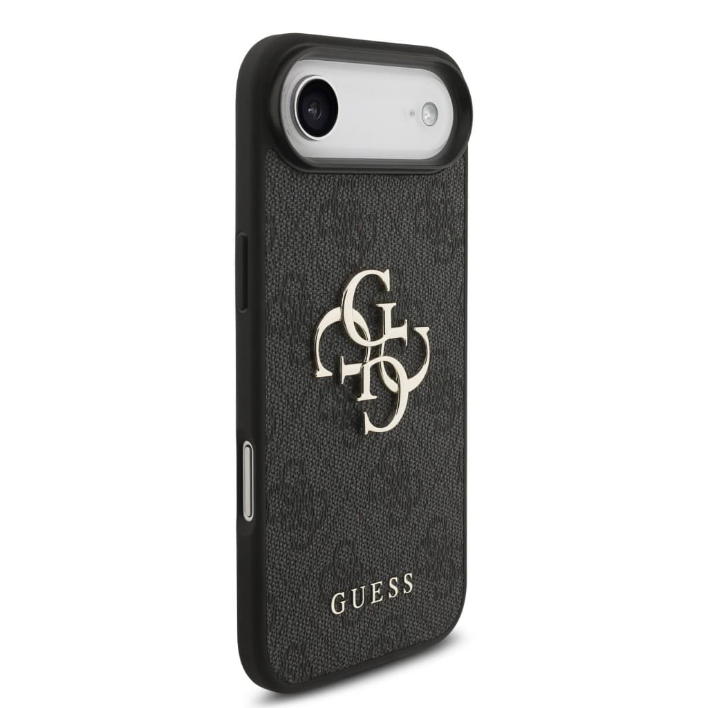 Zadní kryt Guess PU 4G Metal Logo pro iPhone Air Grey - náhled 4