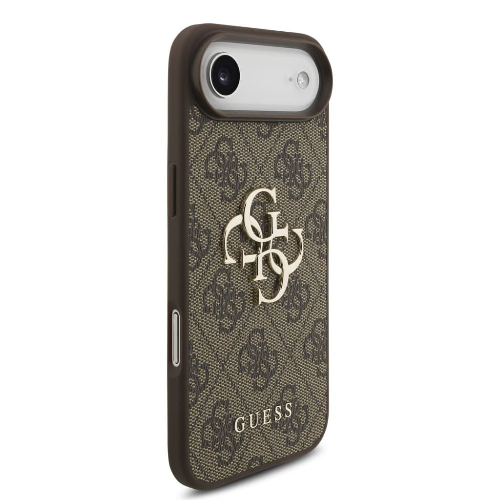 Zadní kryt Guess PU 4G Metal Logo pro iPhone Air Brown - náhled 4
