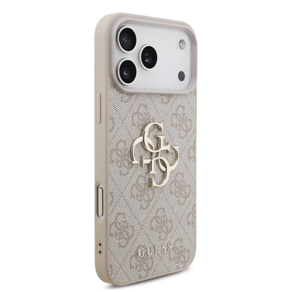 Zadní kryt Guess PU 4G Metal Logo pro iPhone 17 Pro Max Pink - náhled 4