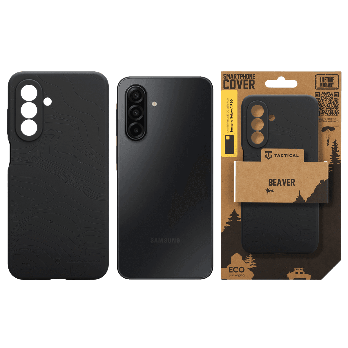 Zadní kryt Tactical Beaver pro Samsung Galaxy A17 Asphalt - náhled 4
