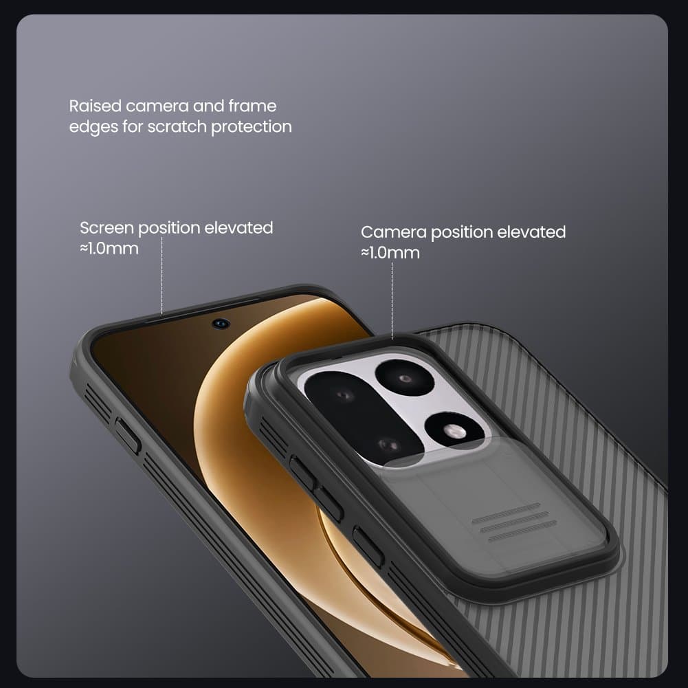 Zadní kryt Nillkin CamShield PRO pro OnePlus 15 Transparent Black - náhled 4