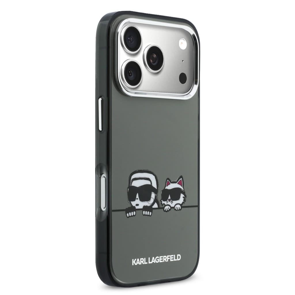 Zadní kryt Karl Lagerfeld IML K&amp;CH Heads Logo MagSafe pro iPhone 17 Pro Black - náhled 4