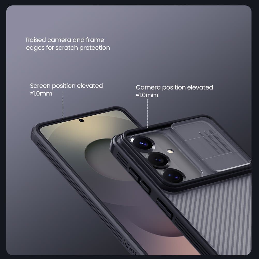 Zadní kryt Nillkin CamShield PRO pro Samsung Galaxy S26 Transparent Black - náhled 4