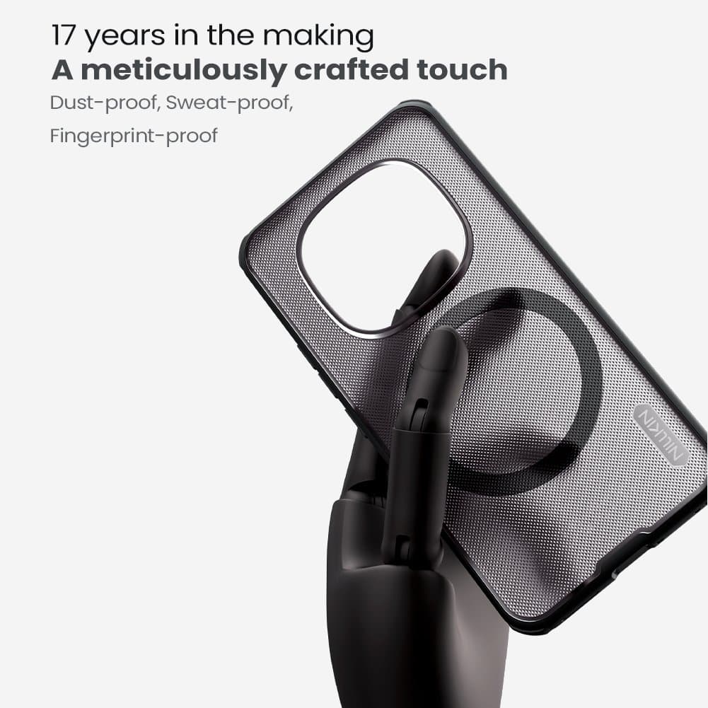 Zadní kryt Nillkin Super Frosted PRO Magnetic pro Xiaomi Redmi Note 15 Pro+ 5G Transparent Black - náhled 4