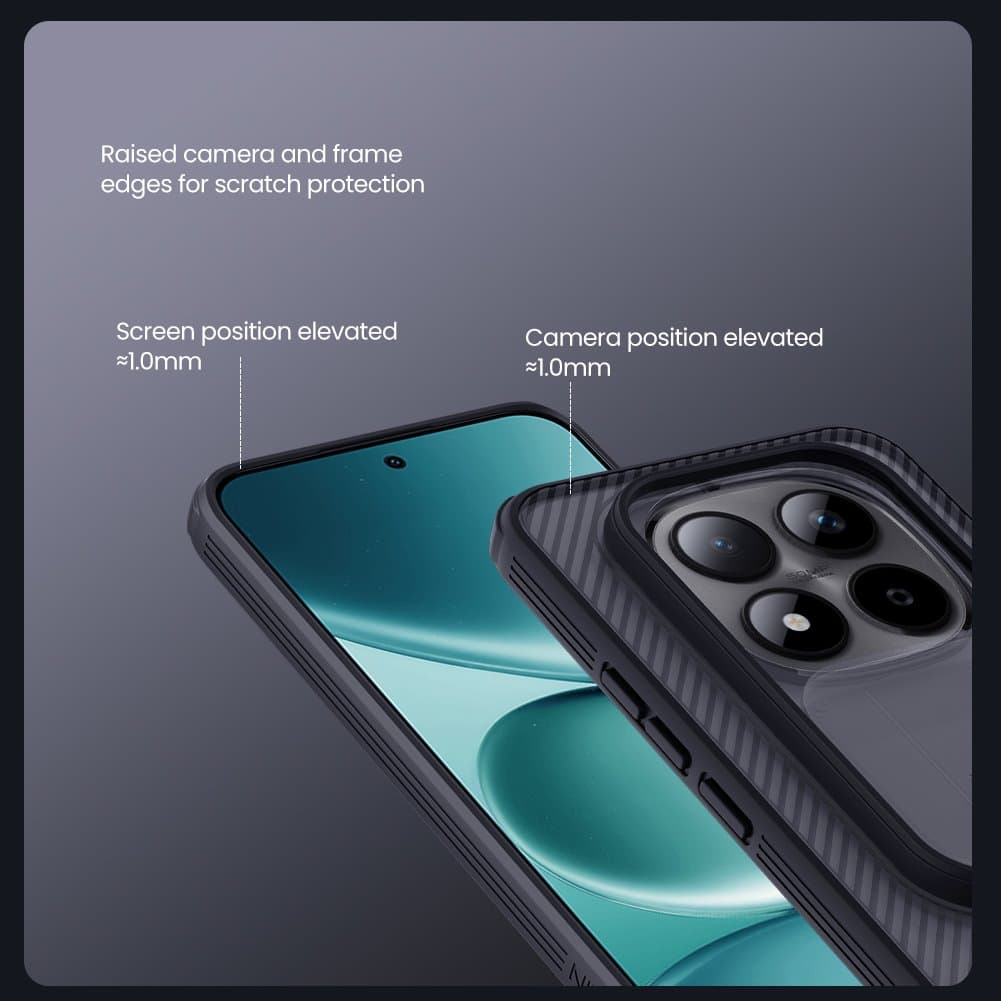 Zadní kryt Nillkin CamShield PRO pro Xiaomi Redmi Note 15 Pro+ 5G Transparent Black - náhled 4